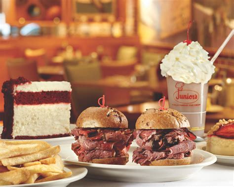 Junior's restaurant & cheesecake - Opened in 1950, Junior's has become an iconic Brooklyn restaurant, serving towering pastrami sandwiches, steak burgers, strawberry shortcakes and the "most fabulous" of cheesecakes. Watch Full Seasons